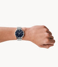 Buy Emporio Armani Quartz Stainless Steel Blue Dial 43mm Watch for Men - Ar1648 in Pakistan