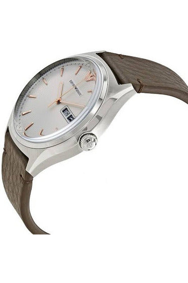 Buy Emporio Armani Men’s Quartz Leather Strap White Dial 43mm Watch AR1999 in Pakistan