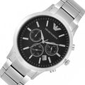 Buy Emporio Armani Classic Silver Stainless Steel Black Dial Chronograph Quartz Watch for Gents – AR2434 in Pakistan