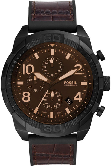 Buy Fossil Men's Chronograph Quartz Leather Strap Brown Dial 50mm Watch FS5713 in Pakistan