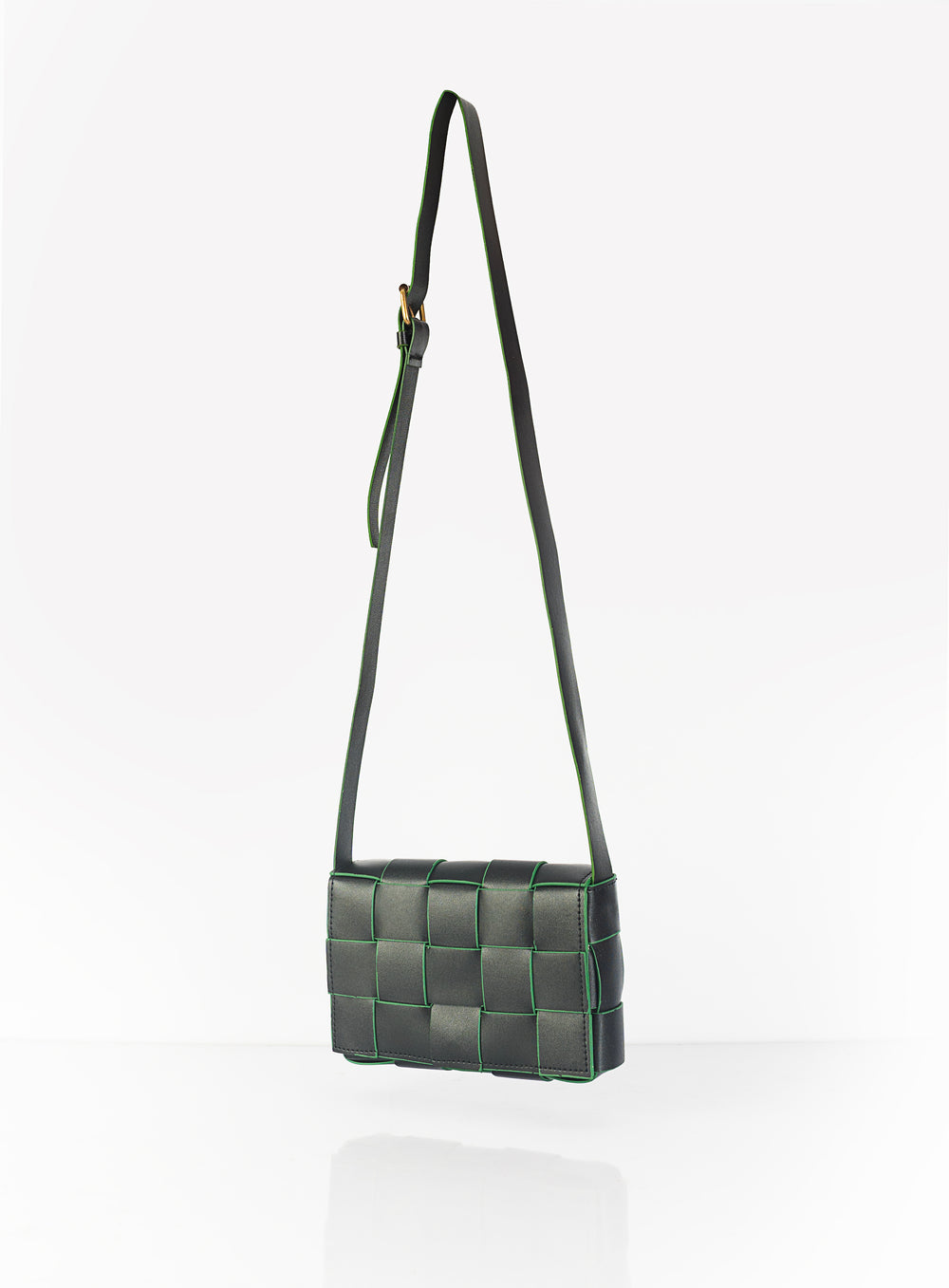Buy Negative Apparel Casette Interlocked Grid Bag FD - Black in Pakistan