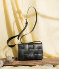 Buy Negative Apparel Casette Interlocked Grid Bag FD - Black in Pakistan