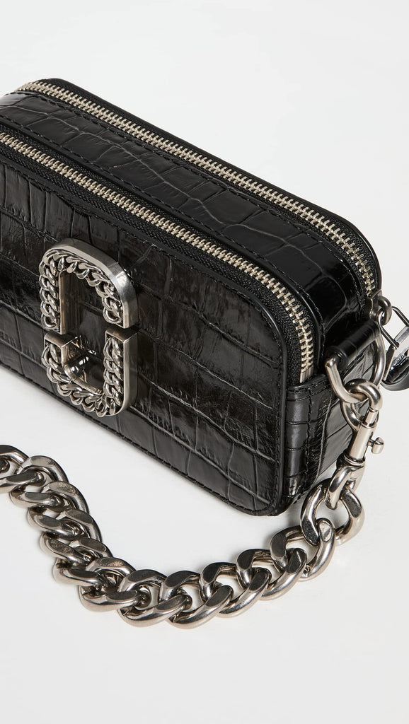 Buy Marc Jacobs The Snap Shot Bag Small - Croc Black in Pakistan