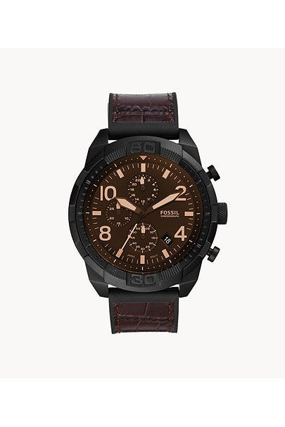 Buy Fossil Men's Chronograph Quartz Leather Strap Brown Dial 50mm Watch FS5713 in Pakistan