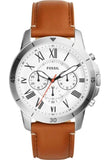 Buy Fossil Grant Sport Quartz White Dial Brown Leather Band Watch for Men - FS5343 in Pakistan