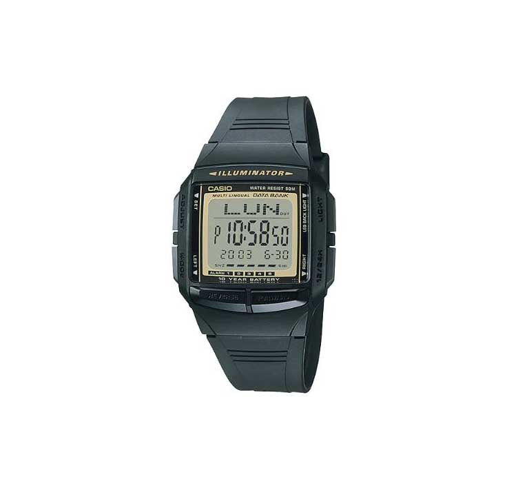 Buy Casio Data Bank Timepieces Series Digital Stainless Steel Band Watch - DB-36-9A in Pakistan