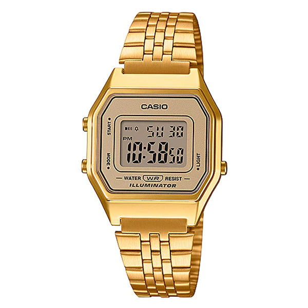 Buy Casio Golden Stainless Steel Digital for Men Watch - LA-680WGA-9D in Pakistan