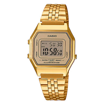 Buy Casio Golden Stainless Steel Digital for Men Watch - LA-680WGA-9D in Pakistan