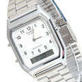 Buy Casio Analog Digital Stainless Steel White Dial Watch for Men - AQ-230A-7B in Pakistan