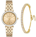 Buy Michael Kors Womens Quartz Darci Gold Stainless Steel Gold Dial 35mm Watch - Mk4513 in Pakistan