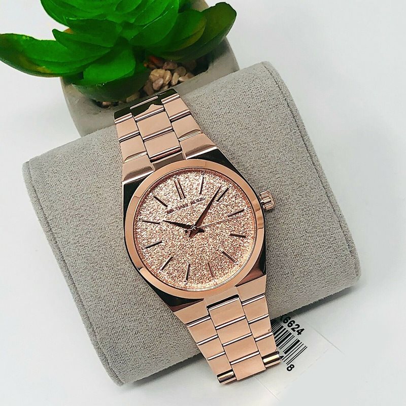 Buy Michael Kors Womens Quartz Channing Stainless Steel Rose Gold Dial 36mm Watch - Mk6624 in Pakistan