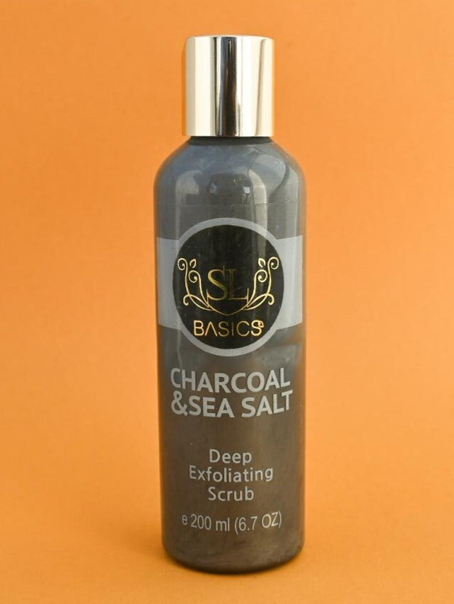 Buy SL Basics Charcoal & Sea Salt Scrub  - 200ml in Pakistan
