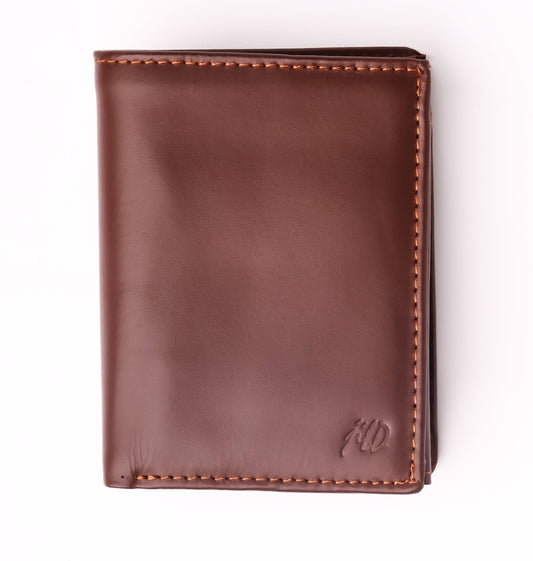 Buy Jild Compact Leather Wallet - Brown in Pakistan