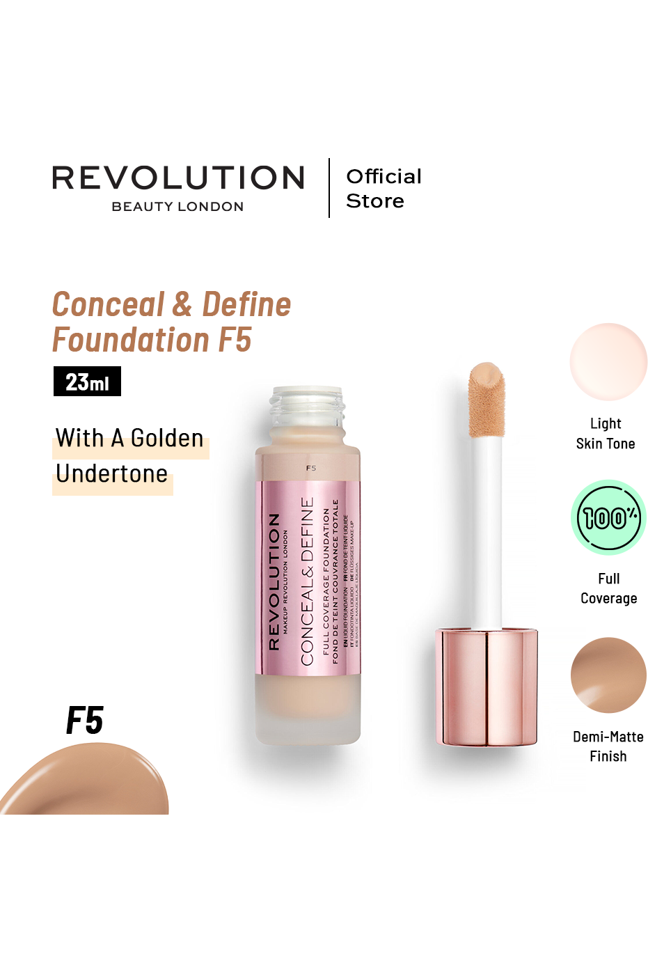 Buy Revolution Makeup Conceal & Define Foundation in Pakistan