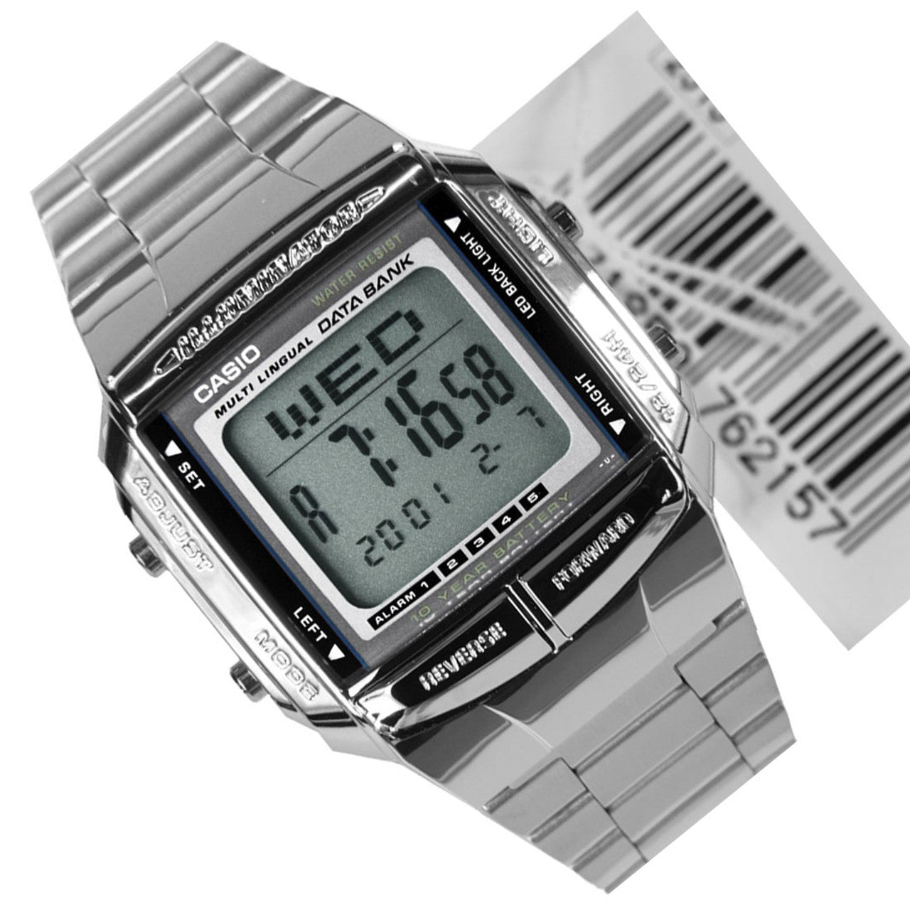 Buy Casio Data Bank Silver Digital Telememo Youth Watch  for men- DB-360-1A in Pakistan