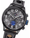 Buy Tommy Hilfiger Quartz Leather Strap Grey Dial 46mm Watch for Men - 1791051 in Pakistan