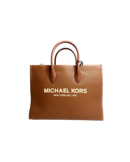 Michael Kors Luggage Brown & Gray Logo Mirella Tote, Best Price and  Reviews