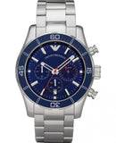 Buy Emporio Armani Men’s Chronograph Stainless Steel Blue Dial 45mm Watch - AR5933 in Pakistan