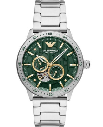 Buy Emporio Armani Men’s Automatic Silver Stainless Steel Green Dial 43mm Watch - AR60053 in Pakistan