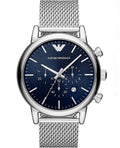 Buy Emporio Armani Men’s Chronograph Quartz Stainless Steel Blue Dial 43mm Watch - AR80038 in Pakistan