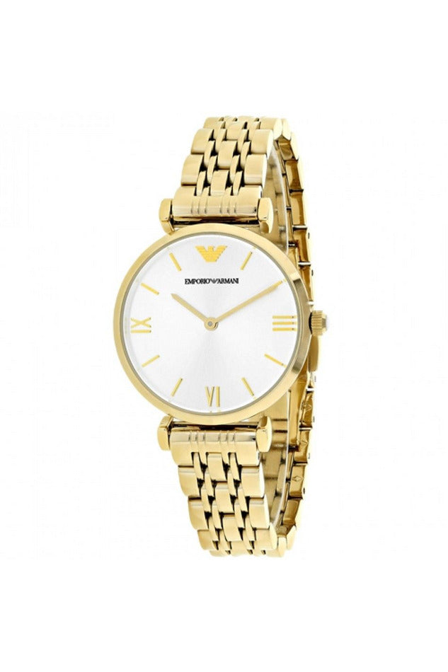 Buy Emporio Armani Women's Analog Stainless Steel Silver Dial 32mm Watch AR1877 in Pakistan