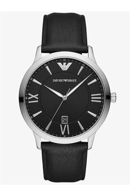 Buy Emporio Armani Men’s Quartz Leather Strap Black Dial 44mm Watch 11210 in Pakistan