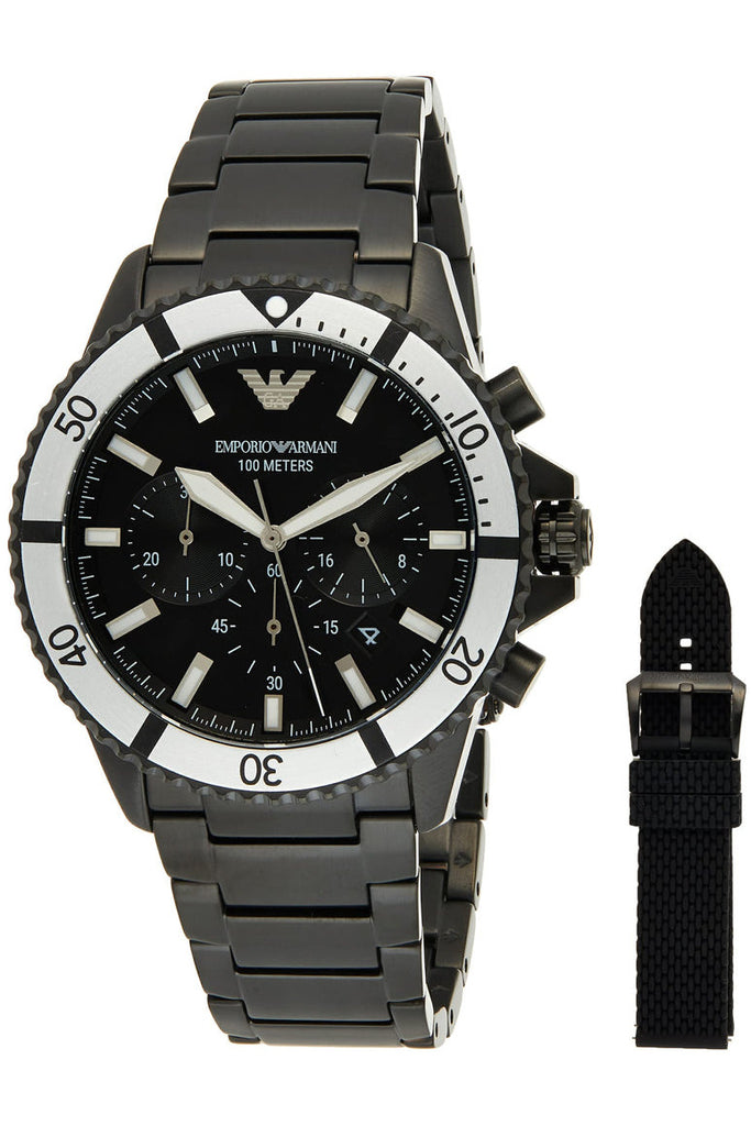 Buy Emporio Armani Men’s Quartz Stainless Steel Black Dial 43mm Watch AR80050 in Pakistan