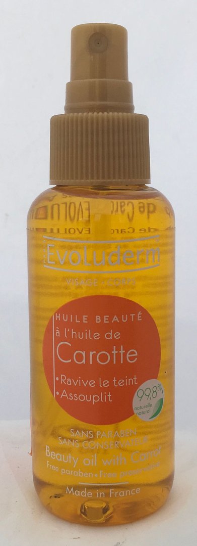 Buy Evoluderm Carrot Beauty Oil - 100ml in Pakistan
