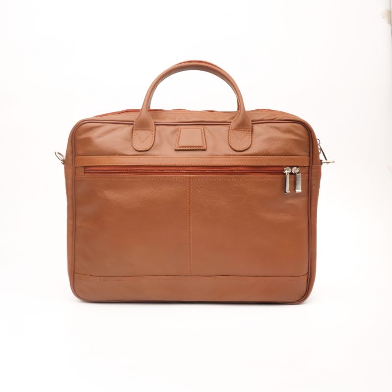 Buy Jild Executive Leather Laptop Bag - Tan in Pakistan