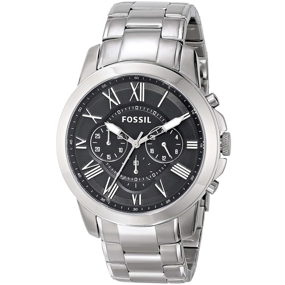 Buy Men's Chronograph Quartz Grant Stainless Steel Black Dial 44Mm Watch in Pakistan