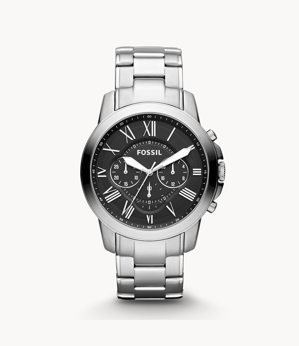 Buy Men's Chronograph Quartz Grant Stainless Steel Black Dial 44Mm Watch in Pakistan