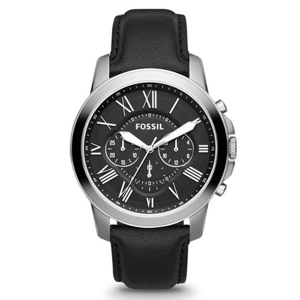 Buy Fossil Men's Chronograph Quartz Leather Strap Black Dial 44mm Watch FS4812 in Pakistan