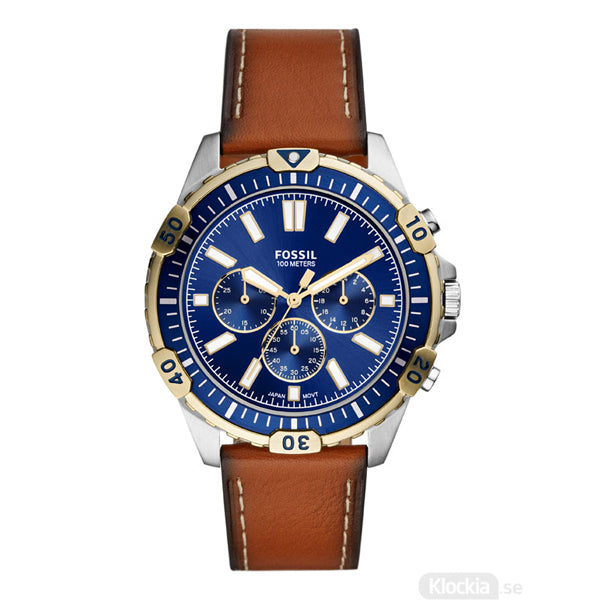 Buy Fossil Men's Chronograph Quartz Leather Strap Blue Dial 44mm Watch FS5625 in Pakistan