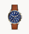 Buy Fossil Men's Chronograph Quartz Leather Strap Blue Dial 44mm Watch FS5625 in Pakistan