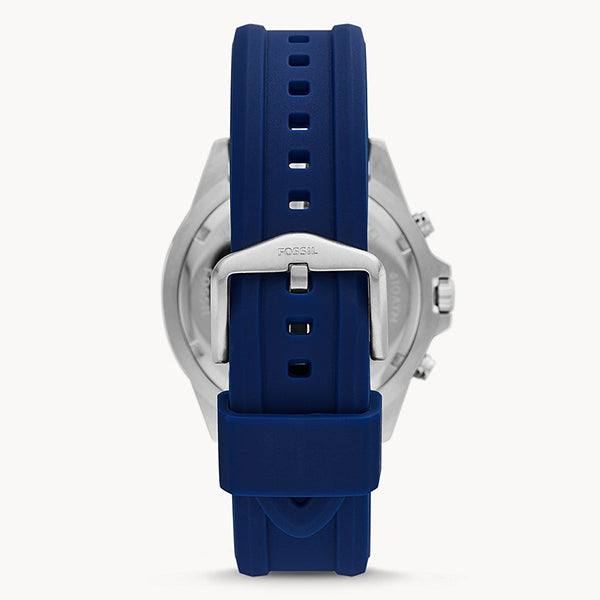 Buy Men's Chronograph Quartz Garrett Blue Silicone Strap Blue Dial 44Mm Watch in Pakistan