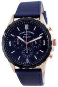 Buy Men's Chronograph Quartz Forrester Blue Leather Strap Blue Dial 46Mm Watch in Pakistan