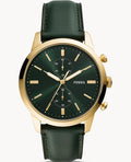 Buy Fossil Men's Chronograph Quartz Green Leather Strap Green Dial 44mm Watch FS5599 in Pakistan