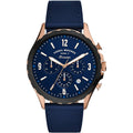 Buy Men's Chronograph Quartz Forrester Blue Leather Strap Blue Dial 46Mm Watch in Pakistan