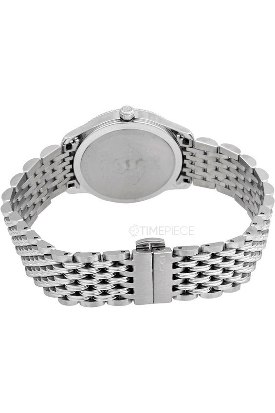 Buy Gucci Women's Swiss Made Quartz Stainless Steel Silver Dial 29mm Watch YA1265019 in Pakistan