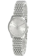 Buy Gucci Women's Swiss Made Quartz Stainless Steel Silver Dial 29mm Watch YA1265019 in Pakistan