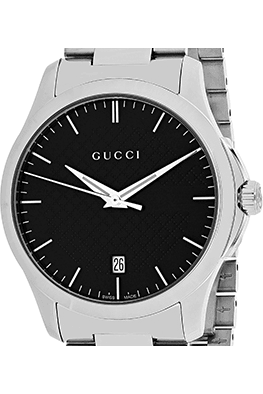 Buy Gucci Unisex Swiss Made Quartz Stainless Steel Black Dial 38mm Watch YA126457 in Pakistan