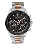 Buy Hugo Boss Mens Analog Hero Two Tone Stainless Steel Black Dial 45mm Watch - 1513757 in Pakistan