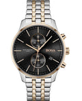 Buy Hugo Boss Mens Chronograph Associate Stainless Steel Black Dial 42mm Watch - 1513840 in Pakistan