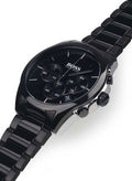 Buy Hugo Boss Mens Chronograph Quartz Onyx Stainless Steel Black Dial 46mm Watch - 1513365 in Pakistan