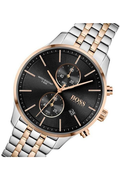 Buy Hugo Boss Mens Chronograph Associate Stainless Steel Black Dial 42mm Watch - 1513840 in Pakistan