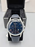 Buy Emporio Armani Men’s Chronograph Quartz Leather Strap Blue Dial 43mm Watch - AR11018 in Pakistan