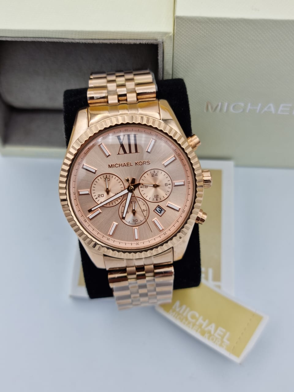 Buy Michael Kors Mens Quartz Stainless Steel Rose Gold Dial 45mm Watch - Mk8319 in Pakistan