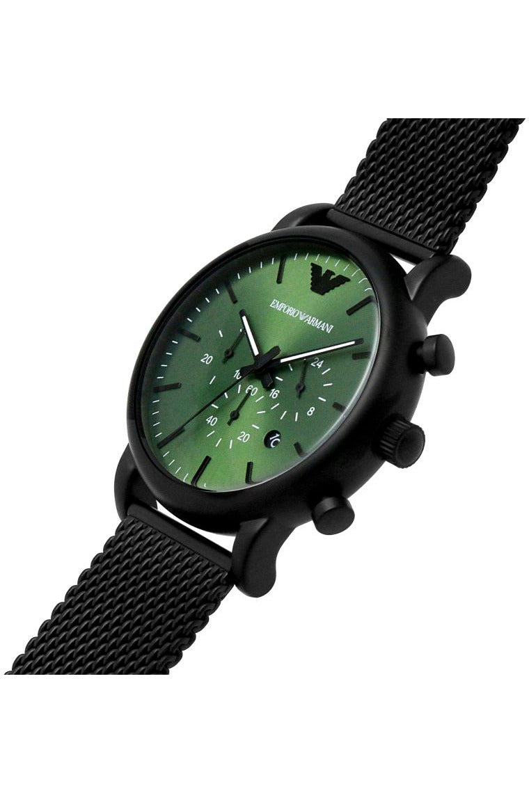 Emporio Armani Men s Quartz Stainless Steel Green Dial 46mm Watch AR11