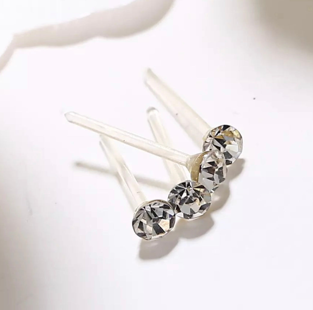 Buy Bling On Jewels Zero Size Basic Studs (2mm) Earrings in Pakistan