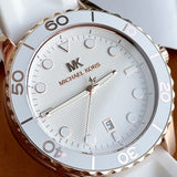 Buy Michael Kors Womens Quartz Runway White Silicone Strap White Dial 40mm Watch - Mk6853 in Pakistan